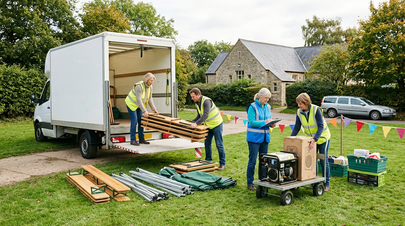 A Village Event Transport Plan When a Van Is Enough and When It Is Not